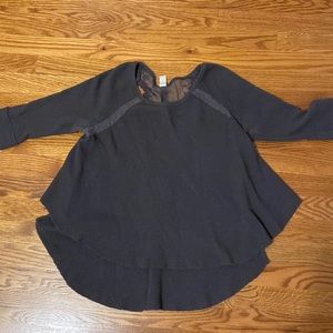 Free people waffle shirt . Size small